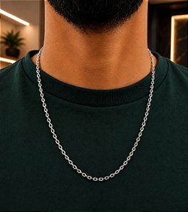 Colar Cartier Aço Inox 60cm