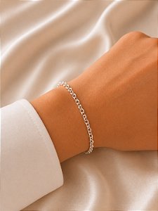 Pulseira Ello Português Prata 18,5cm