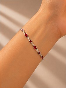 Pulseira Colors Vermelho 18,5cm