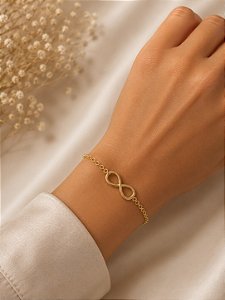 Pulseira Infinito Semijoia 22,5cm