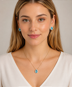 Conjunto turquesa