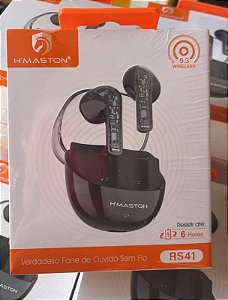 FONE SEM FIO BLUETOOTH TWS HMASTON RS41