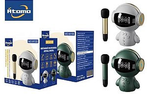 CAIXA DE SOM BLUETOOTH ATOMO ASTRONAUTA C/ MICROFONE MO-M100