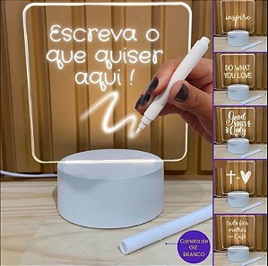 MINI LOUSA LUMINARIA 3D ACRILICA LED RGB BMAX BM-F945