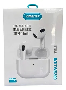 FONE BLUETOOTH TWS300 KIMASTER - AIRPODS PRO 3 (CONEXAO AUTOMATICA)