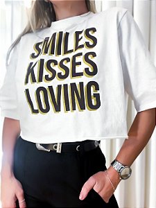 T-shirt Cropped Feminina Estampado Ismênia Ref. 809