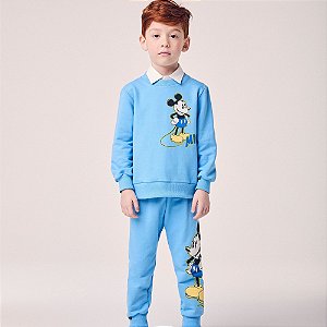 CONJUNTO MOLETOM MICKEY AZUL YOUCCIE