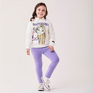 CONJUNTO RAPUNZEL MENINA BIMBI LILÁS