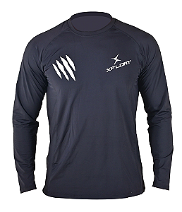 Camiseta Lycra UV Manga Longa XFloat - Preto