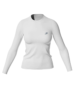 Camiseta Lycra UV Manga Longa Feminina Mormaii - Branco