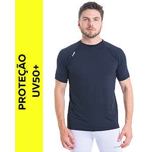 Camiseta Adulto Masculina Manga Curta com Proteção UV - Poliéster