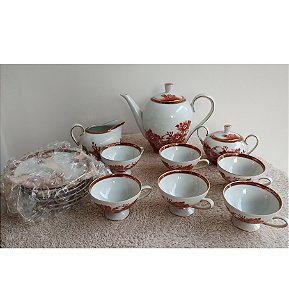 Conjunto de Chá em Porcelana