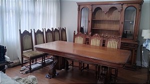 Conjunto Arca e Mesa de Jantar 8 Cadeiras