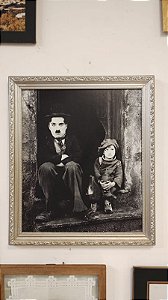 Quadro Pôster Charlie Chaplin e Jackie Coogan