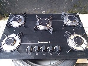 Fogão Cooktop Ultra Chama 5 Bocas a Gás