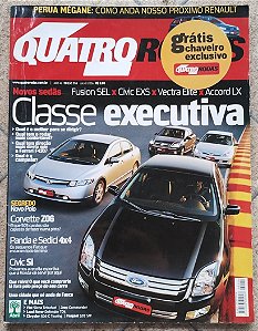 Revista Quatro Rodas - Fusion SEL x Civic EXS x Vectra Elite x Accord LX