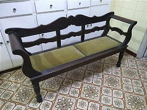 Banco Namoradeira Madeira Imbuia 1972