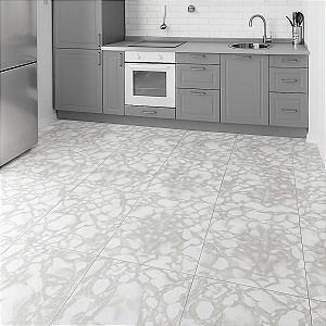 Piso Vinilico Auto-colante Chão Caixa 5m² - Marmo White