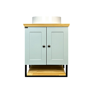 Gabinete Banheiro Nordic 60cm Parte Baixo com Cuba - Aqcua