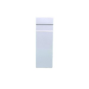 Juncao Emenda 10cm para Rodapé Real Pvc - Branco Neve