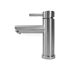 Torneira Monocomando para Banheiro Aço Inox F2001 Redonda - Escovado