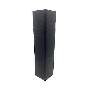 Canto Externo 15cm para Rodapé Real Pvc - Preto