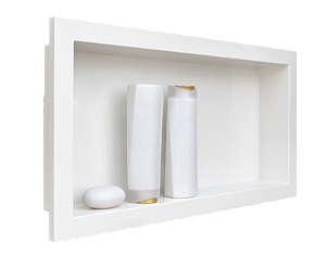 Nicho para Banheiro Embutir 30x60 Metasul - Branco