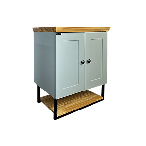 Gabinete Banheiro Nordic 60cm Parte Baixo Sem Cuba - Aqcua