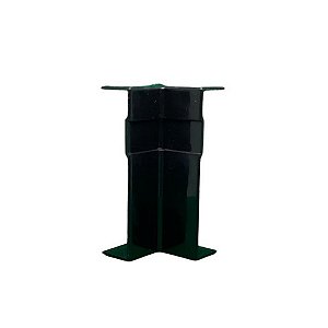 Canto Interno 7cm para Rodapé Real Pvc - Preto