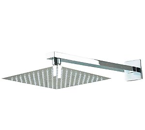 Ducha Chuveiro Frio Slim Quadrado Inox S1013 20cm