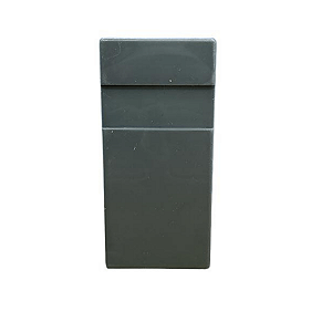 Juncao Emenda 7cm para Rodapé Real Pvc - Cinza