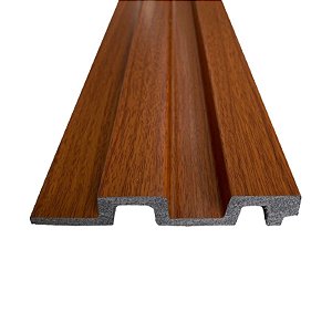 Painel Ripado Poliestireno Kit 2 Barras 1,35x0,12 - Imbuia