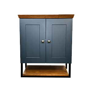 Gabinete Banheiro Nordic 60cm Parte Baixo Sem Cuba - Petroleo