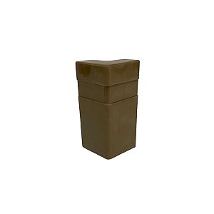 Canto Externo 7cm para Rodapé Real Pvc - Mogno