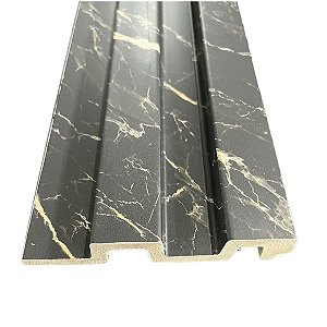 Painel Ripado Poliestireno Kit 2 Barras 1,35x0,12 - Grafite