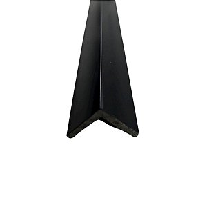 Cantoneira de Parede Poliestireno 2,5cm Preto Barra 1 Metro