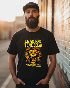 Camiseta Leão não teme selva