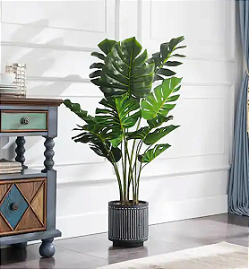 Planta Artificial Monstera Costela De Adão 1.20m Decoração Realista