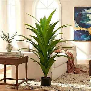Planta Artificial Dracena Toque Real 1.40m Decoração Premium