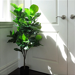 Ficus Lyrata Artificial Decoração Premium 1.20m Novo