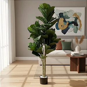 Planta Artificial Ficus Lyrata Realista 1.50m Premium