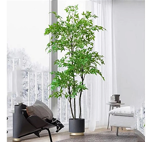 Arvore Artificial Realista Folhagem Real Toque Planta 1.80m
