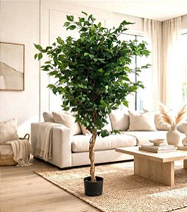 Ficus Árvore Artificial Planta Decorativa Premium Com 1.60m