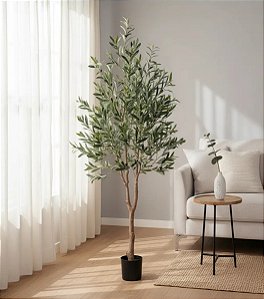 Árvore Oliveira Artificial Realista Para Decoração Sala 1.80m