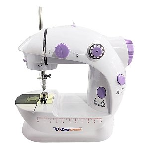 Mini Máquina De Costura Para Reparos e Tecidos Leves West-222N