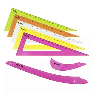 Kit Régua de Modelagem para Costura e Corte de Tecido - Westpress