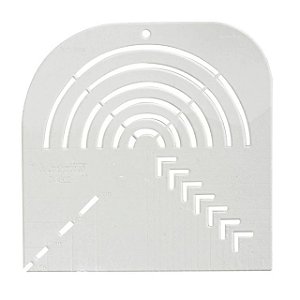 Régua Gabarito Curva e Canto Mitrado