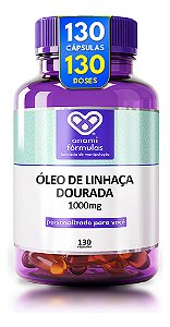 Oleo De Linhaça Dourada 1000mg | 130 Cápsulas - Anami