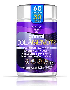 Glucosamina + Condroitina + Colágeno Tipo 2 Uc | 60 Cápsulas