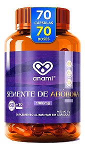Óleo De Semente De Abobora 1000mg | 70 Cápsulas - Anami